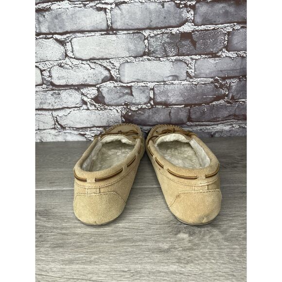 Minnetonka Cally Suede Faux Fur Lined Slip On Slippers Women Sz 10M US/41EU 4052 - Picture 13 of 16